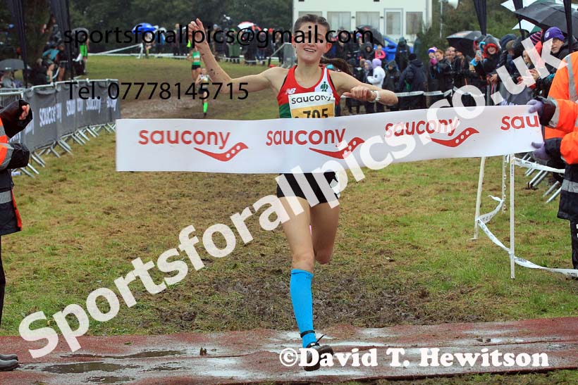 Girls Under-15s 2023 National Cross Country Relays, Berry Hill Park, Mansfield.  Photo: David T. Hewitson/Sports for All Pics